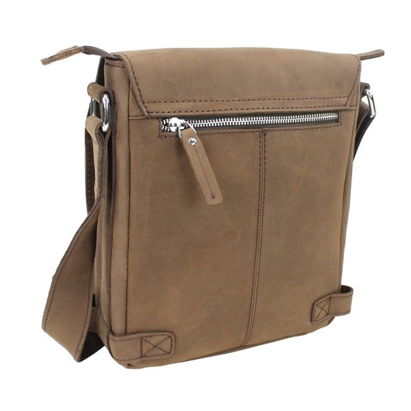 Men Full Grain Leather Messenger Bag L79DV